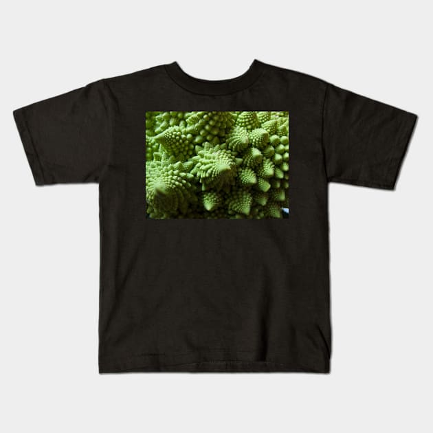 Green Romanesco cauliflower Kids T-Shirt by Reinvention